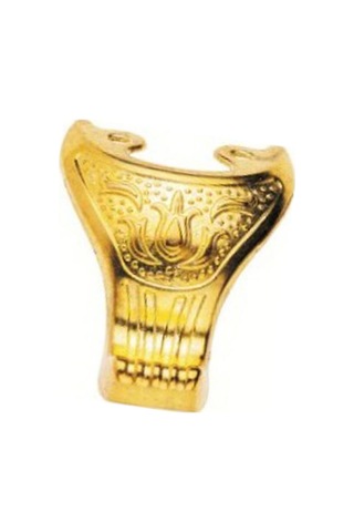 Sarı 50 Adet Pati / Yeşim Yatık Ayak 4,5 Cm - Dekoratif, Şık, Özel, Hobi, Sunum, Tepsi, Stand, Sandı Altın