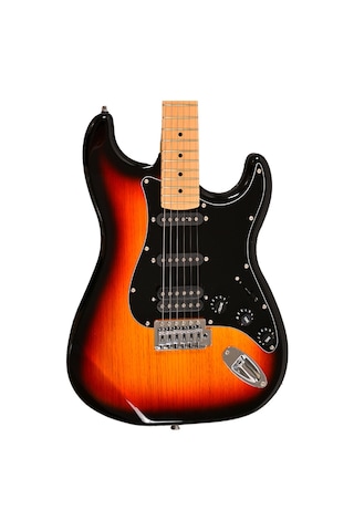 Madison Meg-3ts Elektro Gitar Sunburst Strat Tipi Klasik Rock Gitarı