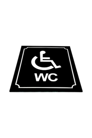 Wc Tuvalet Tabelası Engelli, Yönlendirme Levhası 10 Cm X 12 Cm