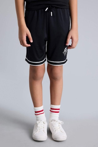 Defacto Oversıze Spor Baskılı Tül Şort Erkek Çocuk H2112a826smbk81 Siyah-bk81