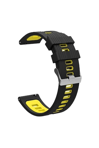 Xiaomi Redmi Watch 5 Active Çift Renkli Kordon Krd-55 Uyumlu Silikon Delikli Tasarım Kordon