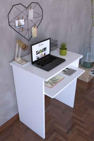 Bilgisayar Pc Çalışma Laptop Masası - Beyaz Diğer