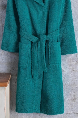 Zeynep Tekstil Pamuklu Kapşonlu Genç Bornoz Unisex Garson Boy Bornoz Yeşil 11-12 Yaş Yeşil