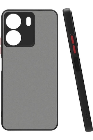 Xiaomi Uyumlu Redmi 13c Kılıf Zore Arkası Mat Sert Silikon Hux Kapak