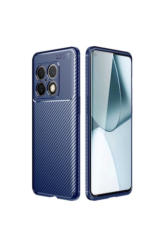 One Plus 10 Pro Kılıf Negro Silikon Kapak - Lacivert Lacivert Lacivert