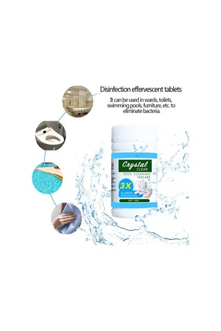 Hfambition Halka Suyu Temizleyici Tabletler 100 Adet - Alg Kontrolü, Saf Su, Güneş Işığına Dayanıklı - 1 Haftada Kristal Şeffaf Havuz