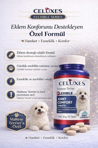 Flexible Premium Eklem Desteği Köpek Tableti 75 Tablet - Maltese Terrier