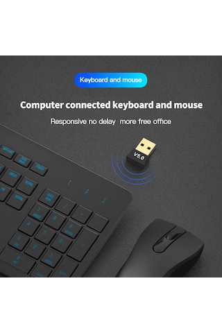 USB Bluetooth 5.0 Adaptörü Verici Bluetooth Alıcısı Ses Bluetooth