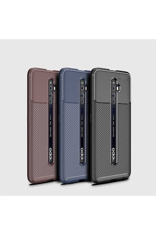Oppo Reno 2Z Kilif Karbon Silikon Case 394417358