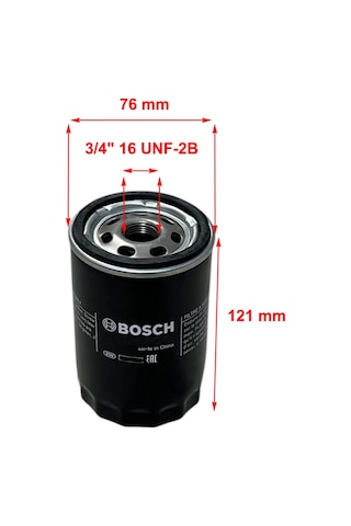 Bosch Vw Golf V 1.6 75 Kw, 2.0 85 Kw 2005-2008 Yağ Filtresi