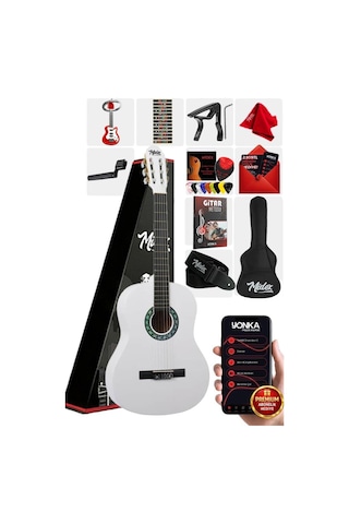 Midex Cg-270wh Beyaz Renk Klasik Gitar 4/4 Yetişkin Boy Sap Ayarl