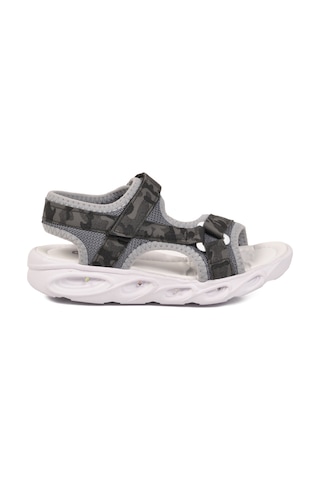 Cool Sage F Siyah Unisex Cırtlı Işıklı Çocuk Sandalet