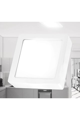 Braytron Sıva Üstü Led Spot 18W Beyaz Kare 6500K Bp04-31830 Beyaz