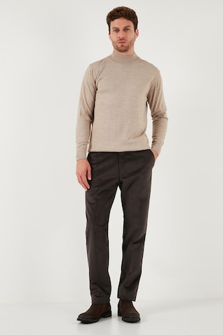 Buratti Normal Bel Regular Fit Düz Paça Erkek Kadife Pantolon 645Merlin Kahve