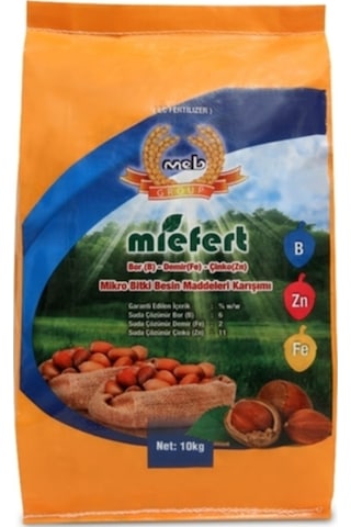 Miefert B Zn Fe Bardak Gübresi 10 KG Miefert B Zn Fe Bardak Gübresi 10 KG