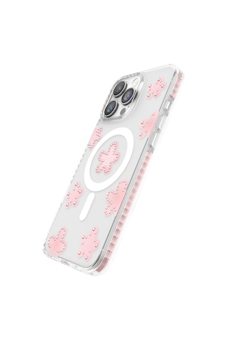 İphone 16 Pro Max Uyumlu Kılıf M-safe Şarj Özellikli Zore Paris Elvo Sert Pc Kapak Pembe