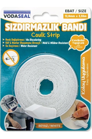 Vodaseal Su Geçirmez Sızdırmazlık Bandı Beyaz - 12.8 Mm X 3.35 M.