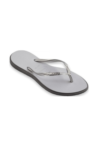 Havaianas 4149584 Sslim Point Parmak Arası Açık Gri Kadın Terlik Siyah