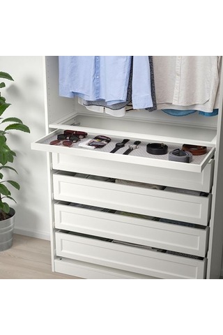 Ikea Komplement Çekmece Örtüsü, Açık Gri-desenli, 90x30 Cm