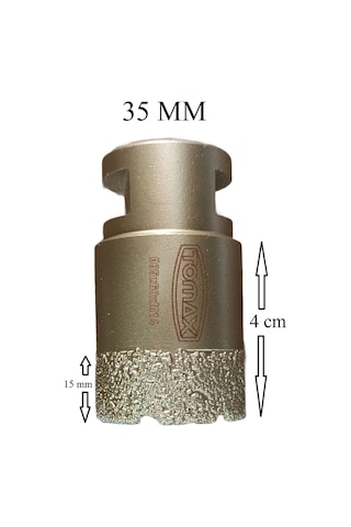 Kalite Granit Mermer Seramik Fayans Delici Panç 35 Mm M14 Girişli