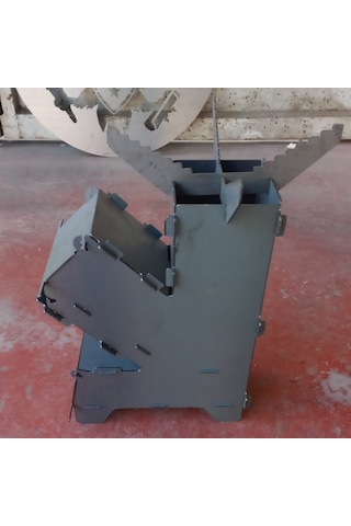 Mini Roket Soba Portatif Sırt Çantasında Taşınabilir