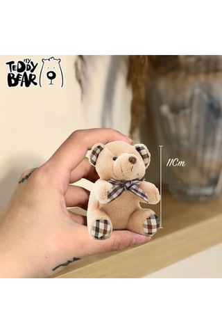 Sokak Lambası Romantik Aşıklar Işıklı Sim Kar Küresi & Mini Peluş Ayıcık