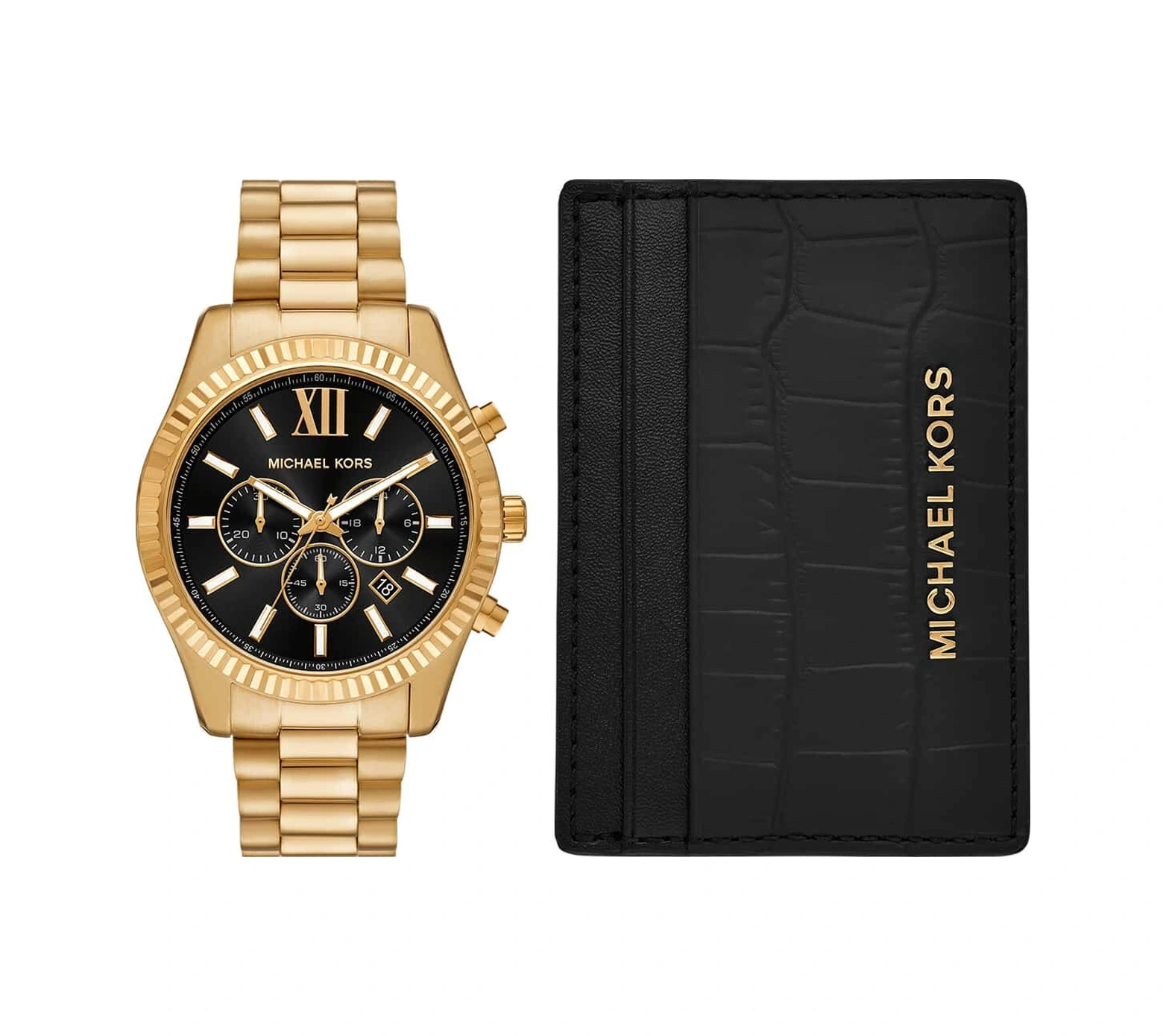 Michael Kors Mk9245set Erkek Kol Saati Ve Kartlık Altın