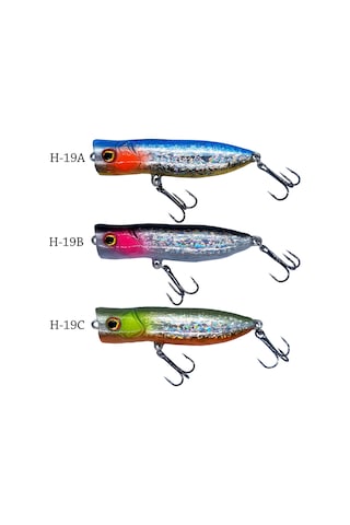 Hergele Bombastic Su Üstü Hologramlı Maket Top Water Sahte Balık