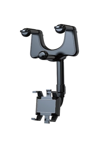 Eastmeeetwest--araba Cep Telefonu Standı Araba Dikiz Aynası Standı Ar Navigasyon Araba Çok Fonksiyonlu 360 Derece Siyah