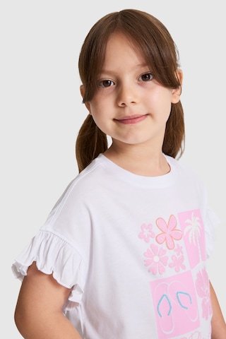 U.S. Polo Assn. Kız Çocuk Beyaz Tişört 50325654-vr013