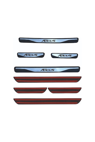 Focus 3 Kapı Eşiği 2012-2017 New Krom Kapı Eşiği 4 Parça Paslanmaz Çelik