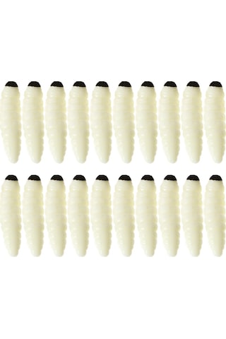 Springsun 20 Adet 3cm 1g Yumuşak Yapay Balık Yemi Kurt Şekilli Alabalık & Levrek Avı