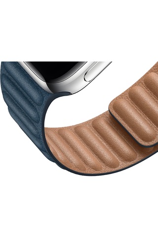 E2M Apple Watch 38-40mm KRD-14 Deri Lacivert Kordo