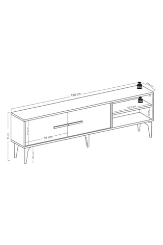 Lagomood Sydney Tv Ünitesi Antrasit Ceviz