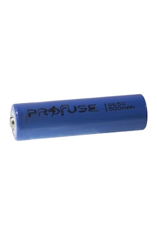 Profuse 1500 mAh 3.7 V Başlı 18650 Li-Ion Şarj Edilebilir Pil