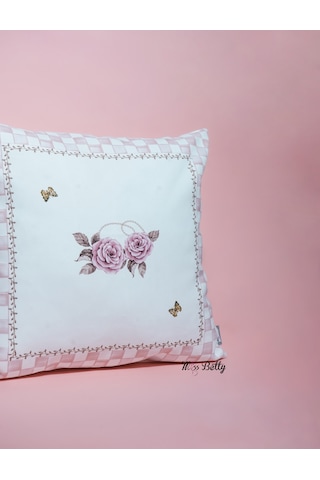 Rosadora Dekoratif Yastık Kılıfı Modern Kırlent Kılıfı Pembe