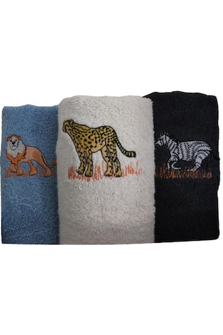 30x50 Mutfak Havlu Seti Hediyelik Hayvan Temalı Kutulu Havlu Set Çok Renkli