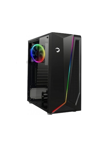 Gamepower Dark Side 1X120Mm Argb Fan Argb Led Bar Temperli Kasa