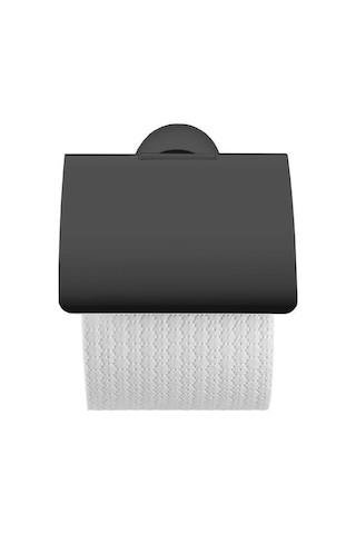 Duravit Starck T Tuvalet Kağıtlığı Kapaklı Mat Siyah 0099404600