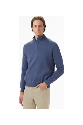 Nautica Erkek Mavi Classic Fit Kazak Düz S57220t Mavi