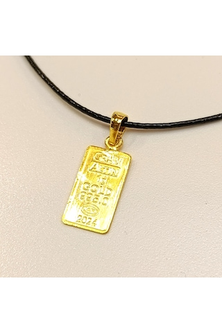 Gerçek 24k Külçe Altınlı Kolye Kulp 14k Altın Hd Videolu