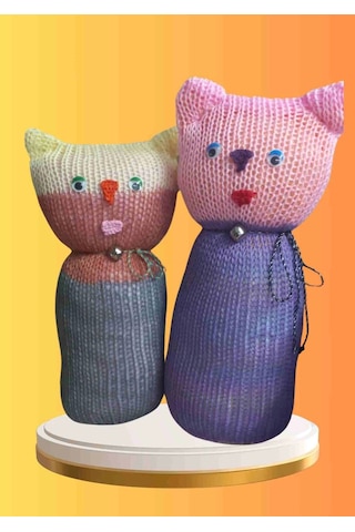 Tıkırık Örgü Yastık Uyku Ve Oyun Arkadaşı Gümüş&zıpzıp - 35 Cm-45 Cm Diğer