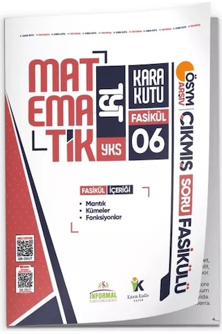 2026 Tyt Matematik Kara Kutu 6.fasikül Ösym Çıkmış Soru Mantık-kümeler-fonksiyonlar Modüler Set