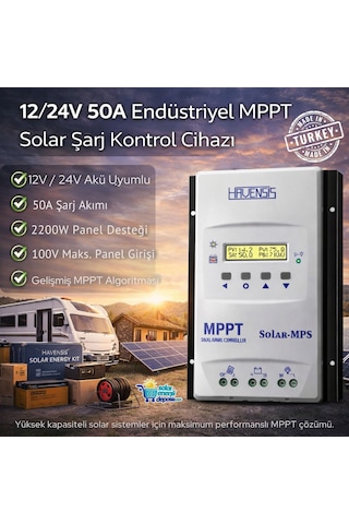 Havanesis Solar-50amps-100 12/24v 50a Mppt Şarj Kontrol Cihazı S50amps100