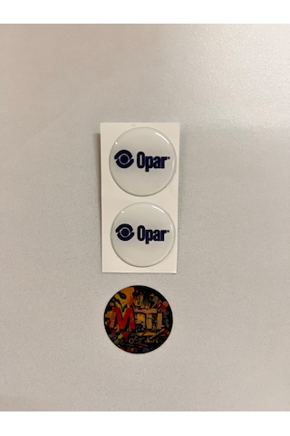 Opar Damla Sticker Etiket Direk Arması 3d Damla Silikon Etiketçiler İçin Opar Damla 2adet 3,5x3,5cm Beyaz