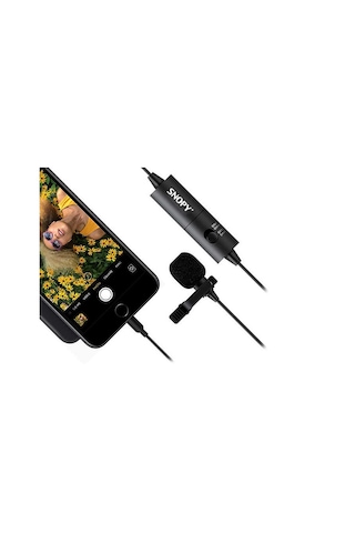 Snopy Sn-100m Siyah Telefon Uyumlu Yaka Mikrofonu