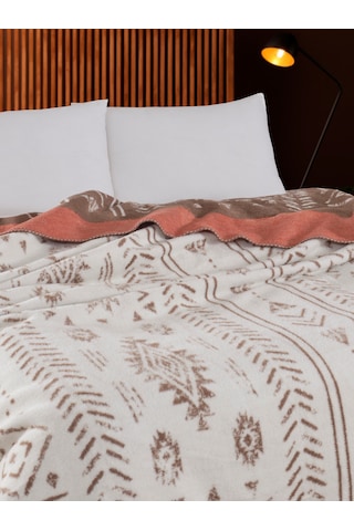 Vicuna Home Bohemian Pamuklu Çift Kişilik Battaniye