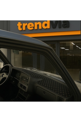 Tofaş Şahin Doğan Kartal Yüksek Ön Göğüs Siyah-bej Torpido Kılıfı / Bej-siyah Boyun Yastığı