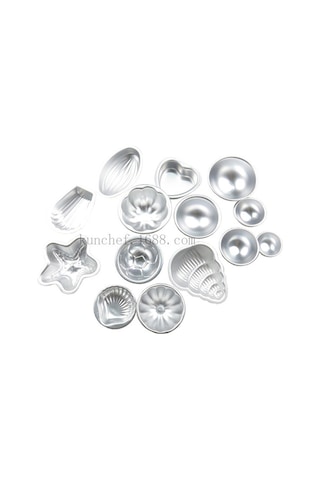 Ximistore9 Alüminyum 14'lü Pasta Ve Dondurma Kalıbı Seti - Evde Hamur İşleri İçin Pratik Ve Dayanıklı, 195g Torbalı Paket Çok Renkli