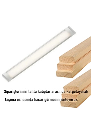 120 Cm 40 Watt Yatay Led Bant Armatür-trafolu Beyaz Işık -4 Adettir